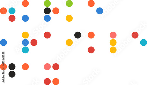 World Braille Day, Vector dotted type for blind disabled people, braille aplhabet,