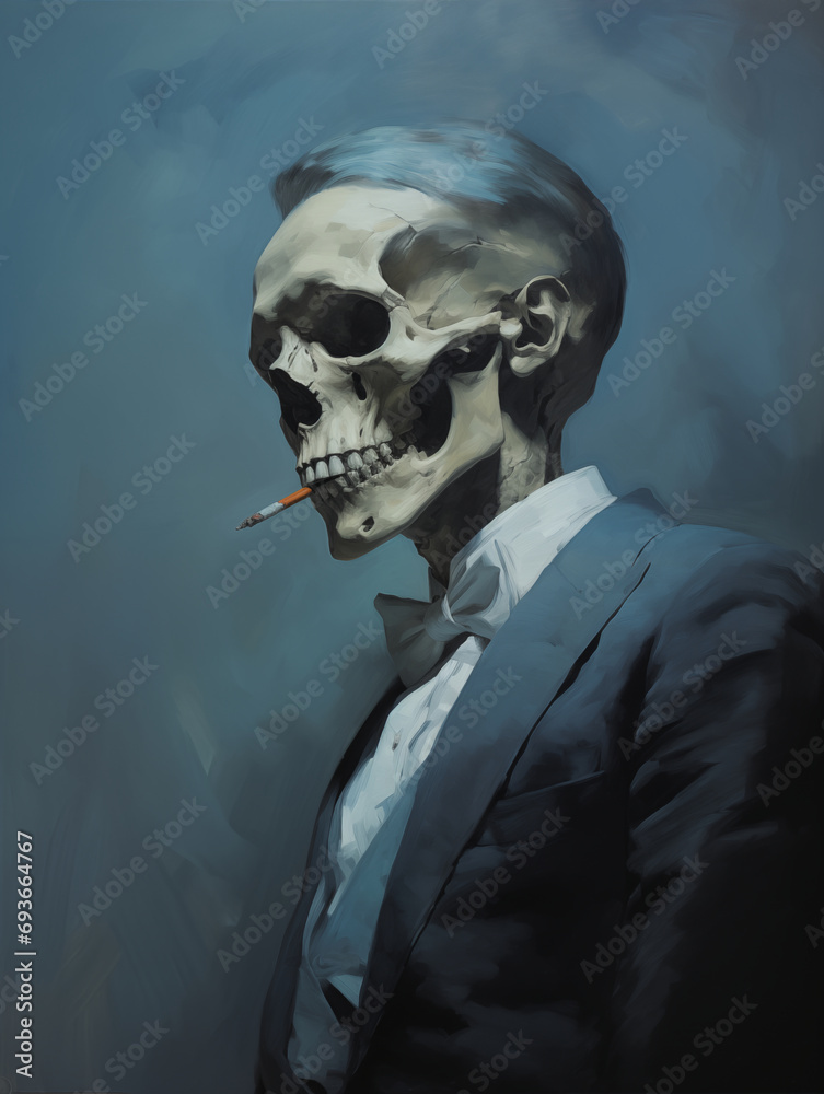 portrait of a man in a suit with a cigarette portrait of a man in a suit with a cigarette
