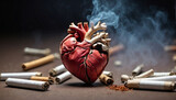 human heart, health damage from cigarettes and smoke