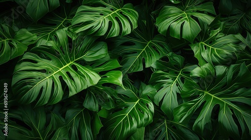the vibrant beauty of papaya leaves  highlighting their intense green color  focusing on the simplicity and elegance of the leaves against a clean backdrop.