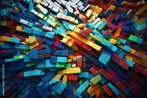 Captivating and visually captivating 3d render of a mesmerizing abstract multicolor spectrum