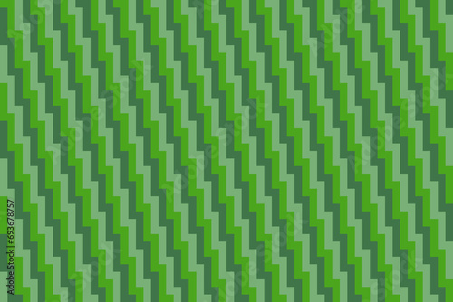 Green zig zag stripes pattern background