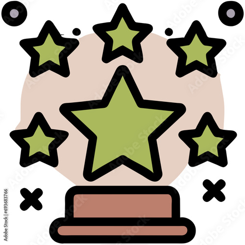 Star for favorites or top-rated contentvektor icon illustation