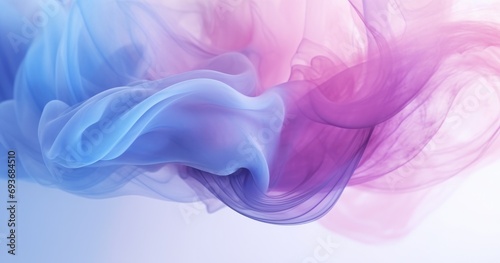 blue purple, pink and white powdered smoke isolated background