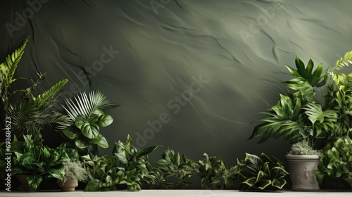 Botanical Symphony with large copy space