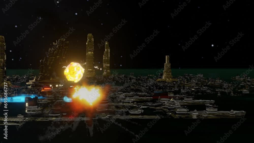 3D illustration of terrible weapons of the future. Capable of destroying planets. When man is ready to build them, he will do it. 3D illustration of terrible weapons of the future. Capable of destroying planets. When man is ready to build them, he will do it.