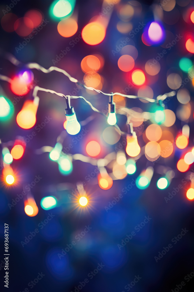 abstract christmas lights