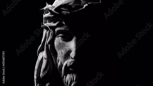 Seamlessly Loopable Cinematic 3D Animation of Jesus Christ photo
