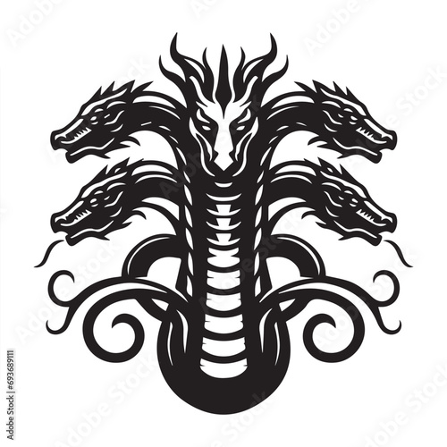 creature, danger, design, dragon, emblem, esport, face, fantasy, fenix, fly, game, head, hydra, legend, medieval, monster, mythology, power, sport, tattoo, vector, wild