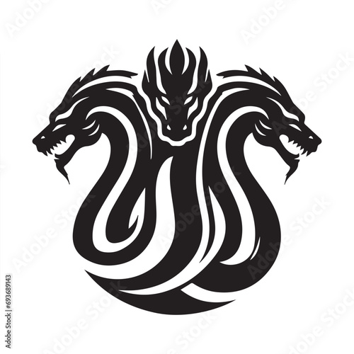 creature, danger, design, dragon, emblem, esport, face, fantasy, fenix, fly, game, head, hydra, legend, medieval, monster, mythology, power, sport, tattoo, vector, wild