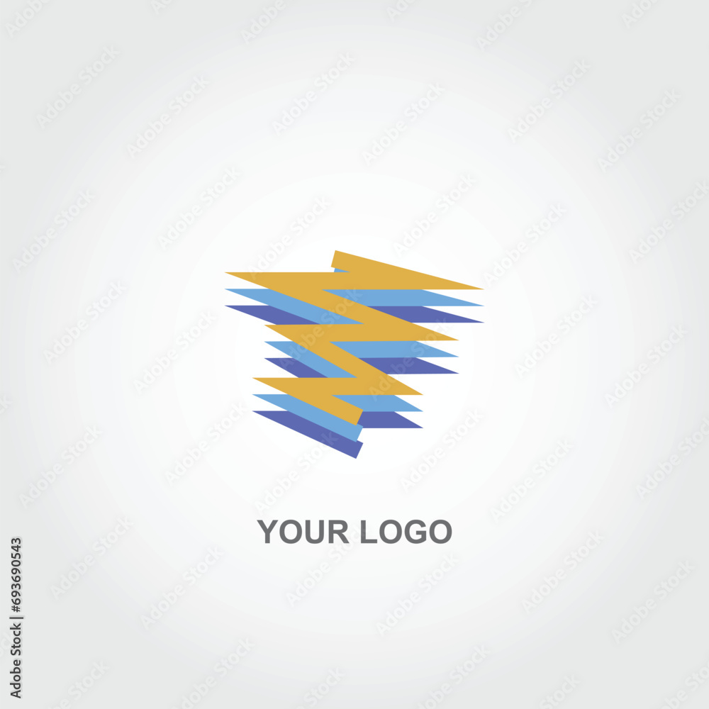Obraz premium zigzag logo
