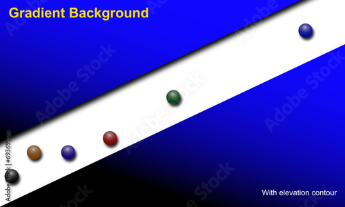 Background with beautiful gradient with elevation contour