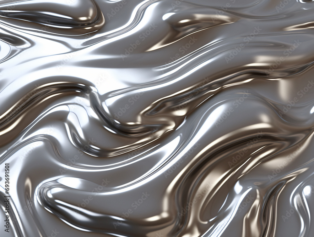 3d chrome glossy silver fluid texture background 3d chrome glossy silver fluid texture background