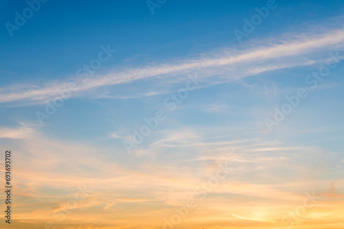 Intense altostratus pre twilight sky photo