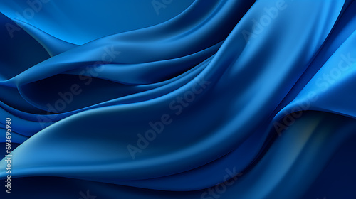 blue wave background fabric folds wallpaper illustration