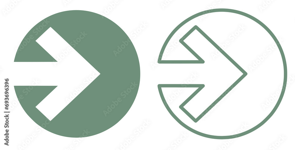 Arrow icon. Two versions of arrow icon with transparent background. Arrow icon. Two versions of arrow icon with transparent background.