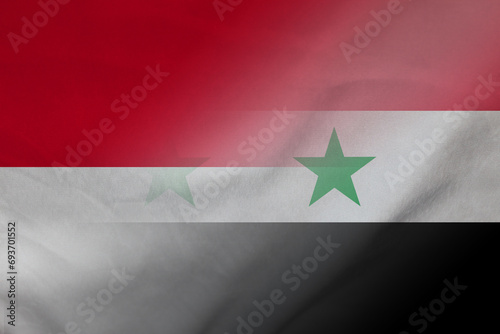 Indonesia and Syria state flag transborder relations SYR IDN