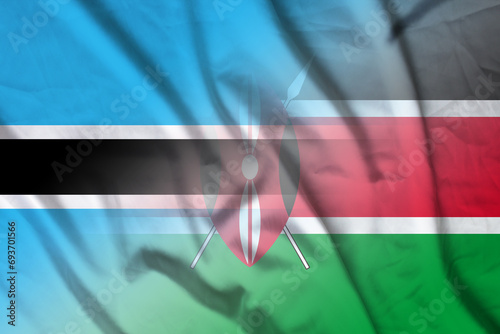 Botswana and Kenya national flag transborder negotiation KEN BWA