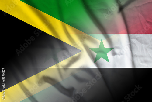 Jamaica and Syria state flag international relations SYR JAM