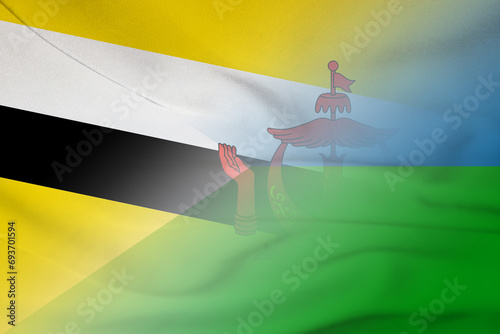 Brunei and Djibouti political flag transborder negotiation DJI BRN
