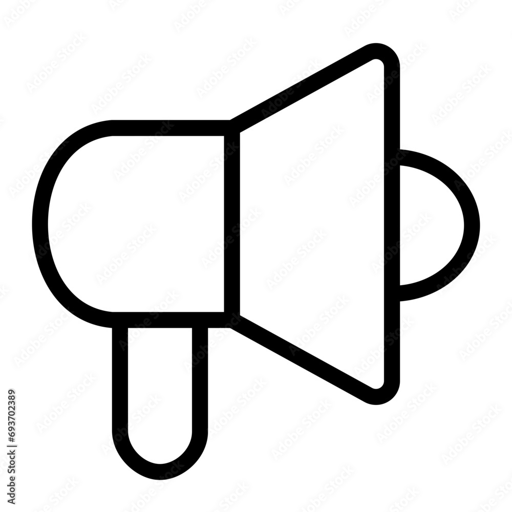 This is the Announce icon from the investment icon collection with an outline style This is the Announce icon from the investment icon collection with an outline style