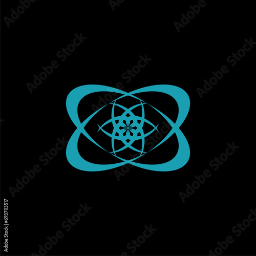 Network Planet Hexagon Logo Template