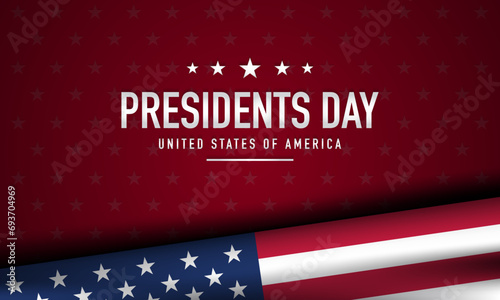 Presidents Day Background Design.