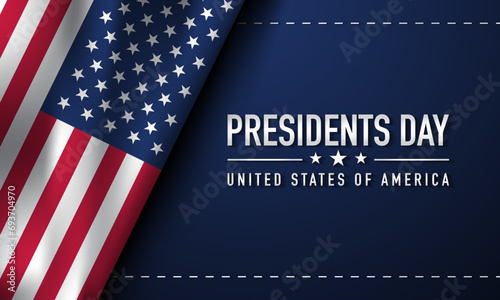 Presidents Day Background Design.