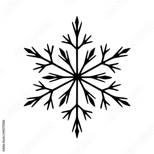 snowflakes on a white background