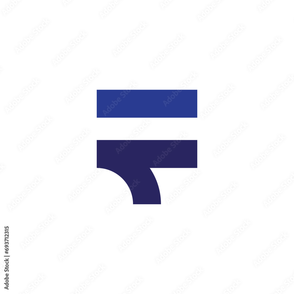 TF or FT monogram letter logo design TF or FT monogram letter logo design