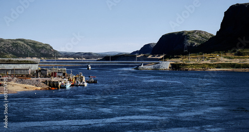 Teriberka, coastal small fishing town on North of the Kola Peninsula, Russia
