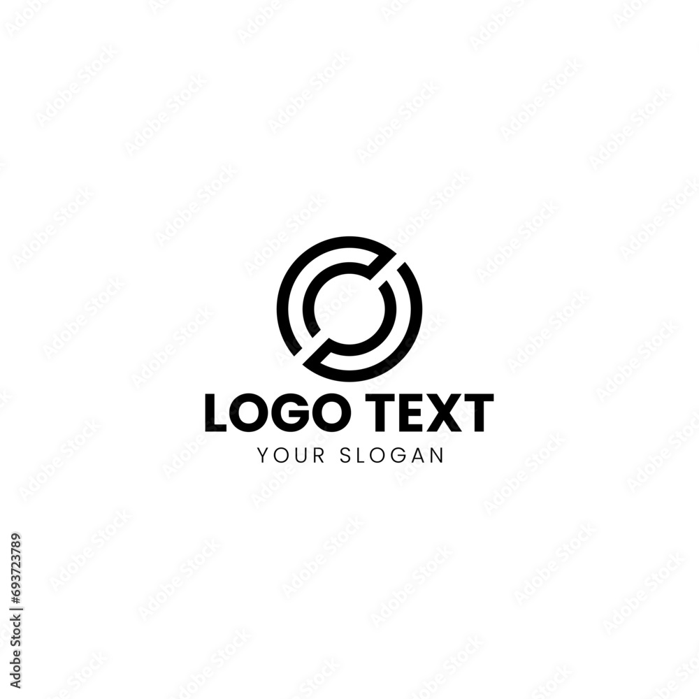 Obraz premium Modern Steering Wheel Logo Design Vector