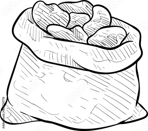 potatoes handdrawn illustration