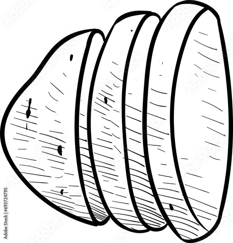 potatoes handdrawn illustration