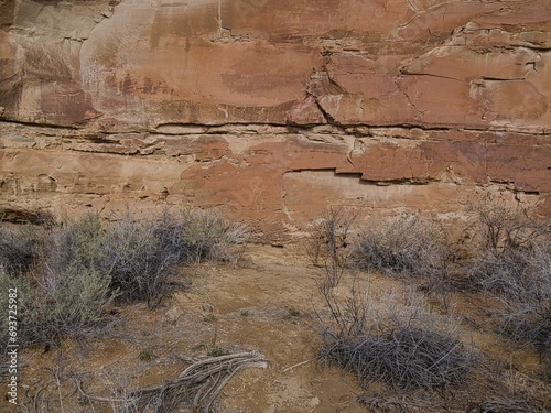 Chaco Canyon National Park - New Mexico, USA. City ruins of Anasazi lost civilization