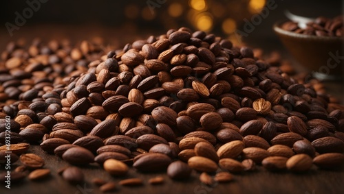 cascade of cocoa beans 