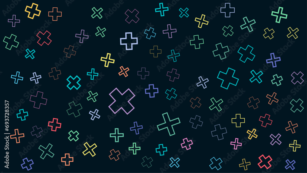 Colorful colourful memphis pattern geometric shapes background