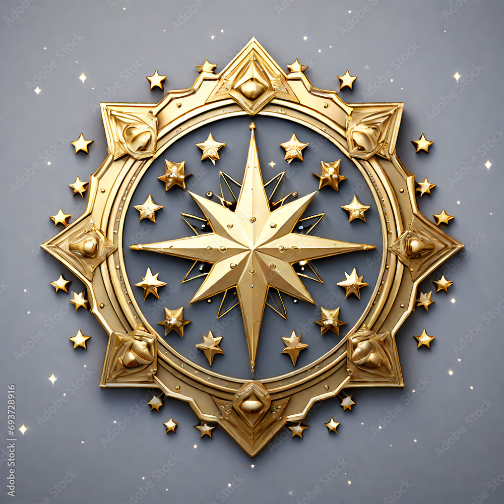 Constellation beige, emblem,별자리 벳지,엠블럼,generative ai