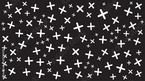 White and black memphis pattern geometric shapes background