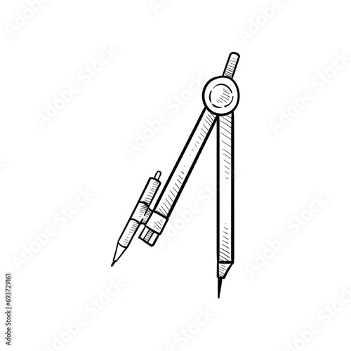 math period handdrawn illustration