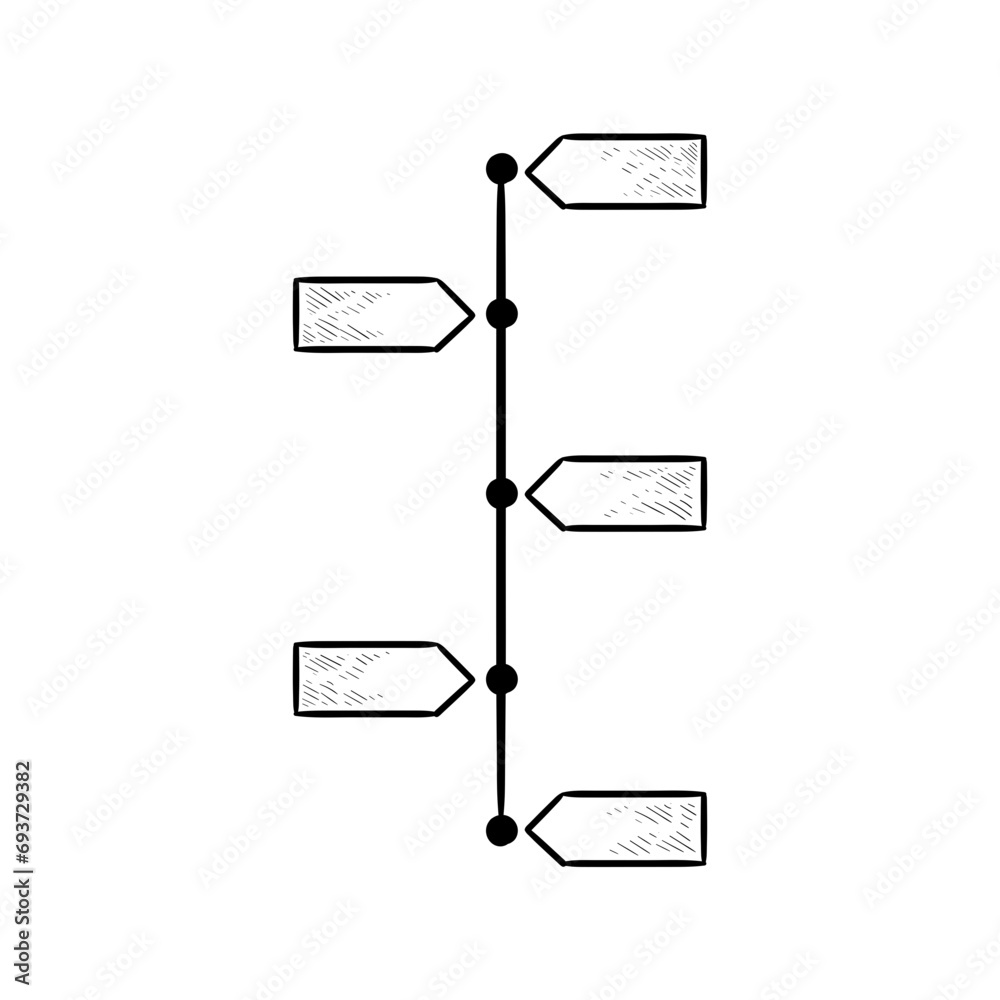 Fototapeta premium graph chart handdrawn illustration