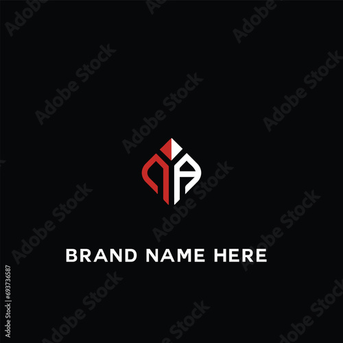 PA logo. P A design. White PA letter. PA, P A letter logo design. Initial letter PA linked circle uppercase monogram logo R letter logo vector design. 