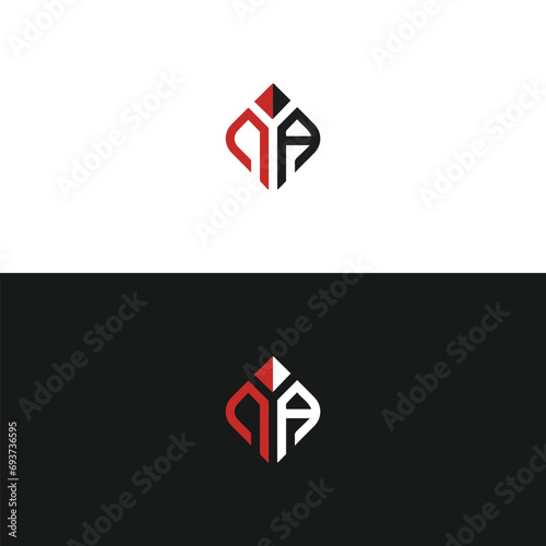 PA logo. P A design. White PA letter. PA, P A letter logo design. Initial letter PA linked circle uppercase monogram logo R letter logo vector design. 