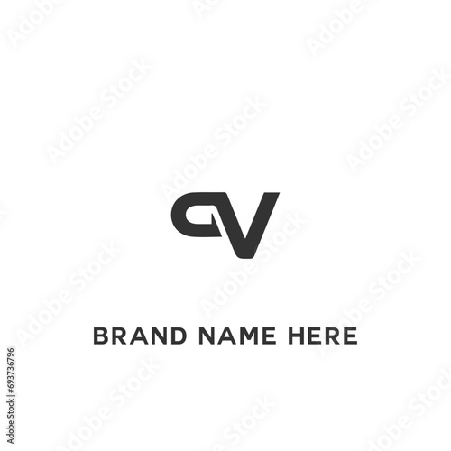 V letter logo, Letter V logo, V letter icon Design with black background. Luxury V letter 