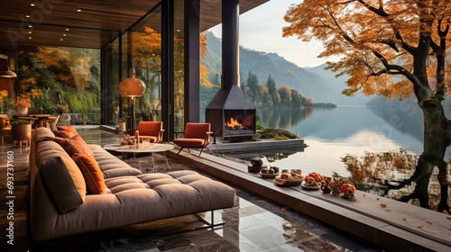 Luxurious mansion with terr...