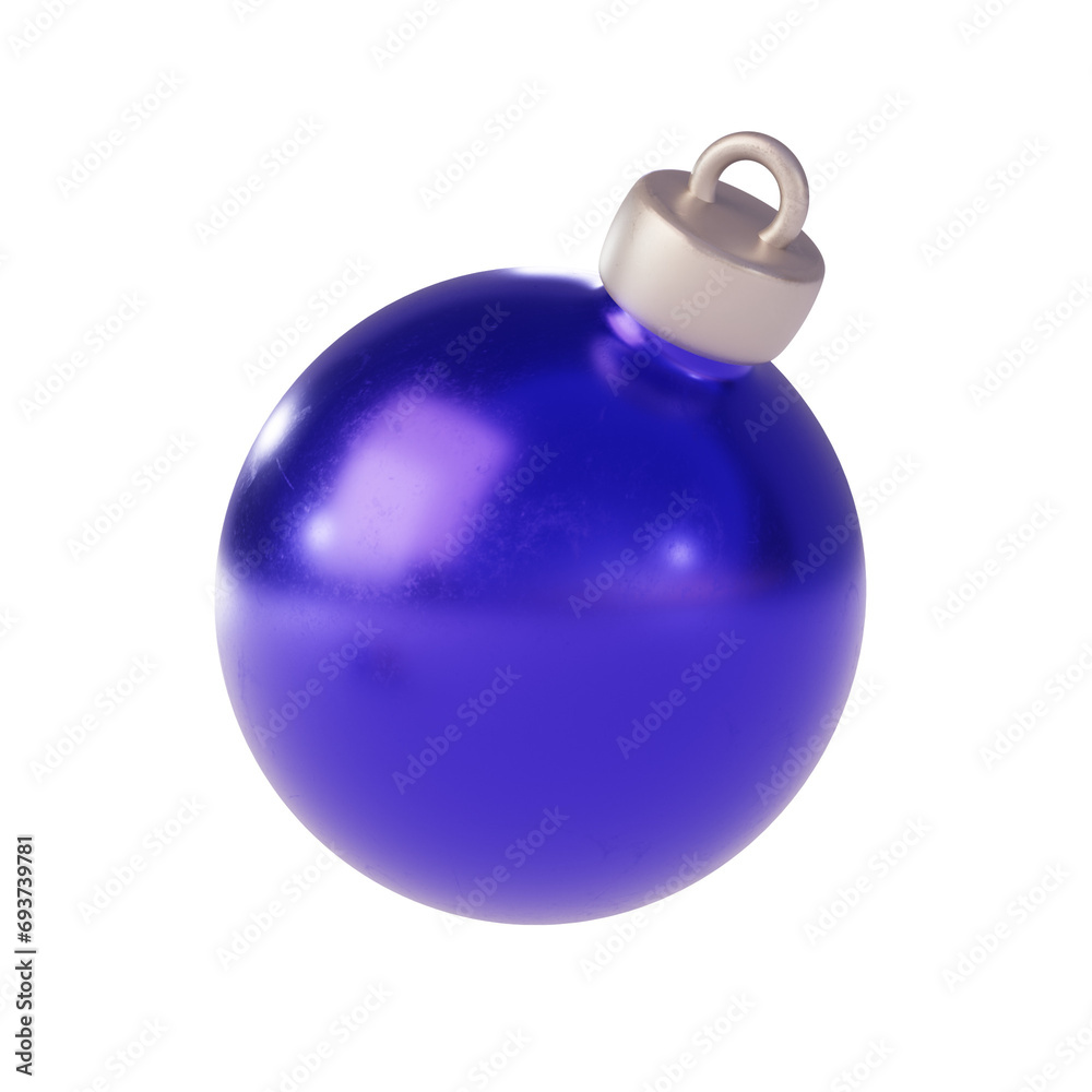 Stylized Blue Christmas Ornament Stylized Blue Christmas Ornament