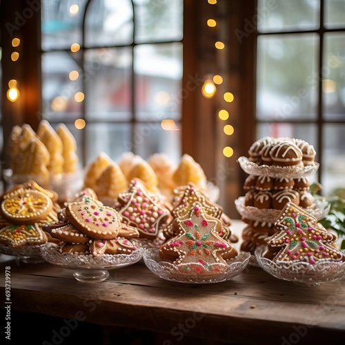 A table topped with lots of different kinds of cookies