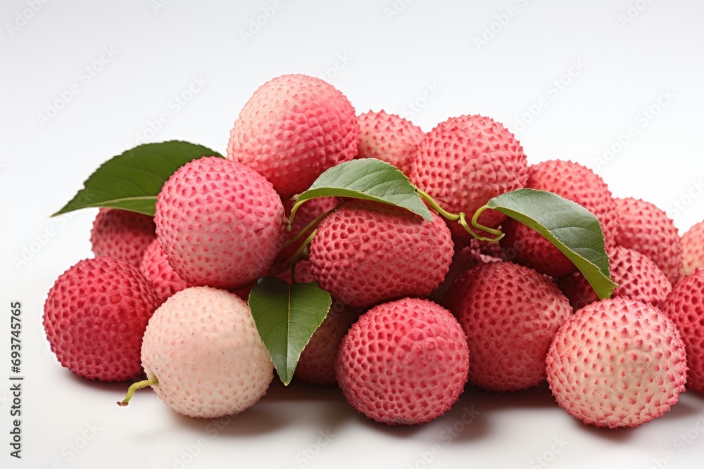 lychee isolated kitchen table background professional photography