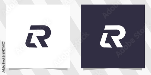 Fotografie letter lr rl logo design