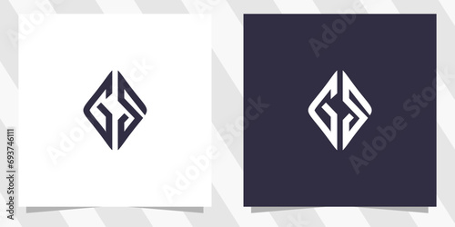 letter gs sg logo design